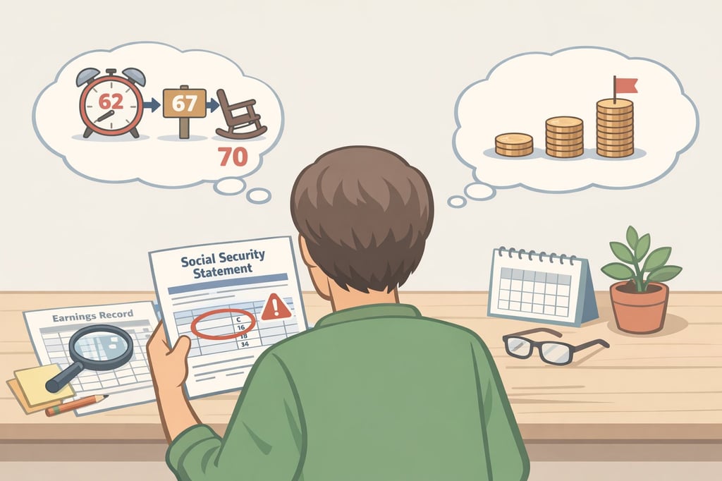 Social Security statement before age 55: read, fix, plan