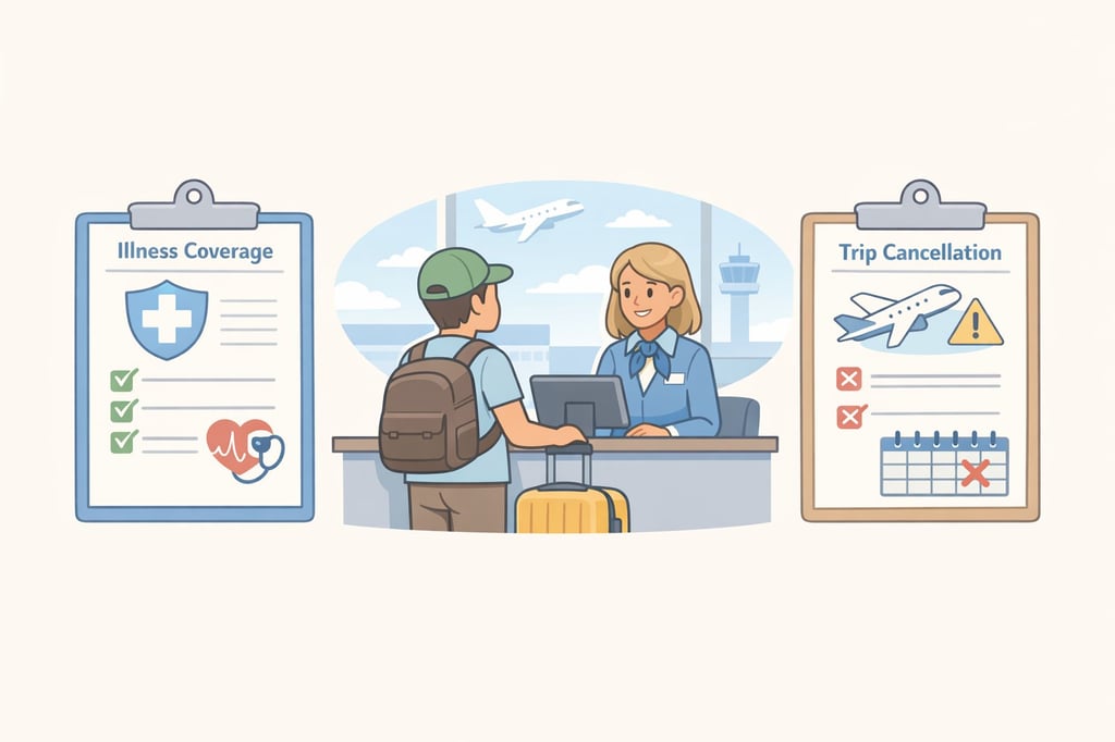 Does travel insurance cover illness? Medical vs trip cancellation