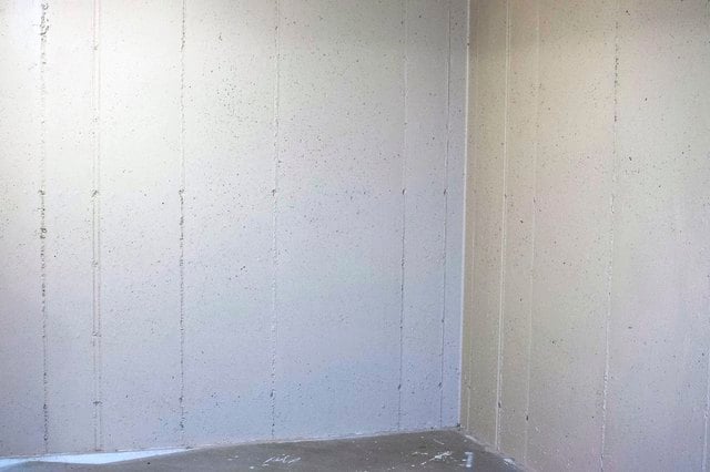 A Cheap Way to Disguise a Cinder Block Wall